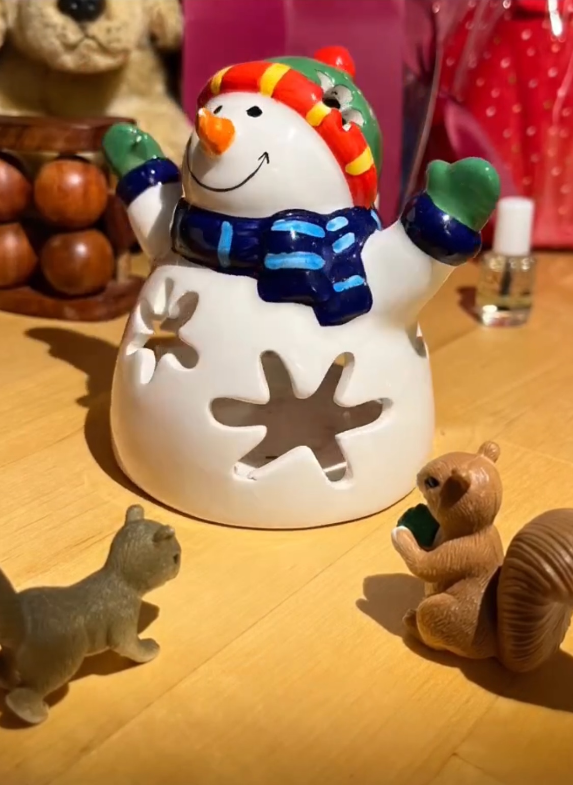 Frosty and squirrels