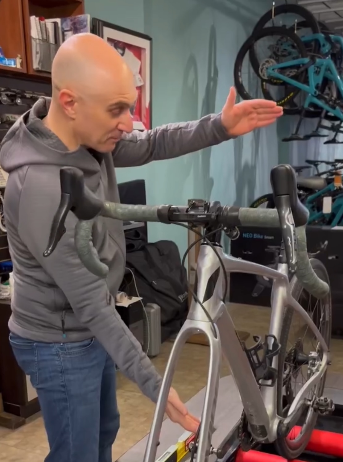 Bike fitting at Via Ciclante with JP