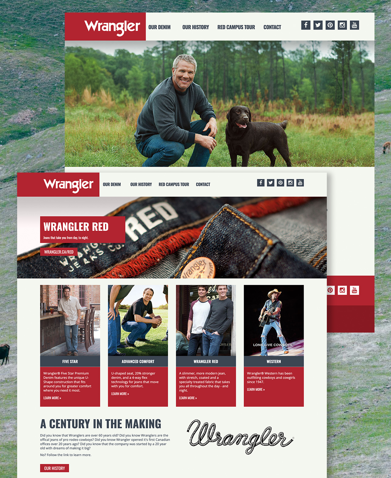 Wrangler website screenshots